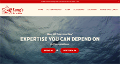 Desktop Screenshot of langsskiandscuba.com